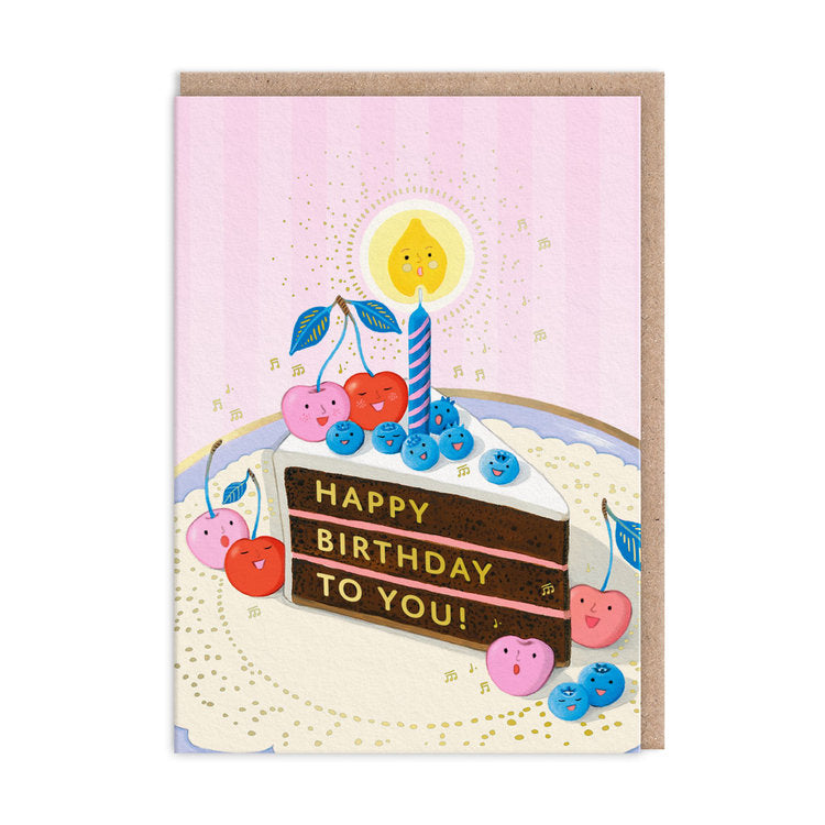 Ohh Deer - Fruity Birthday Cake Slice