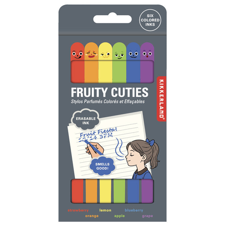 Kikkerland - Fruity Cuties Erasable Pens