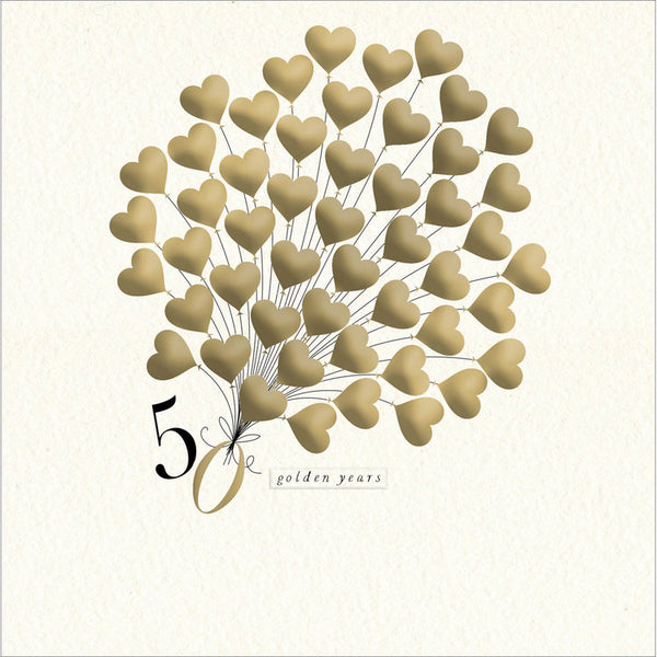 Woodmansterne - Golden Wedding Balloons