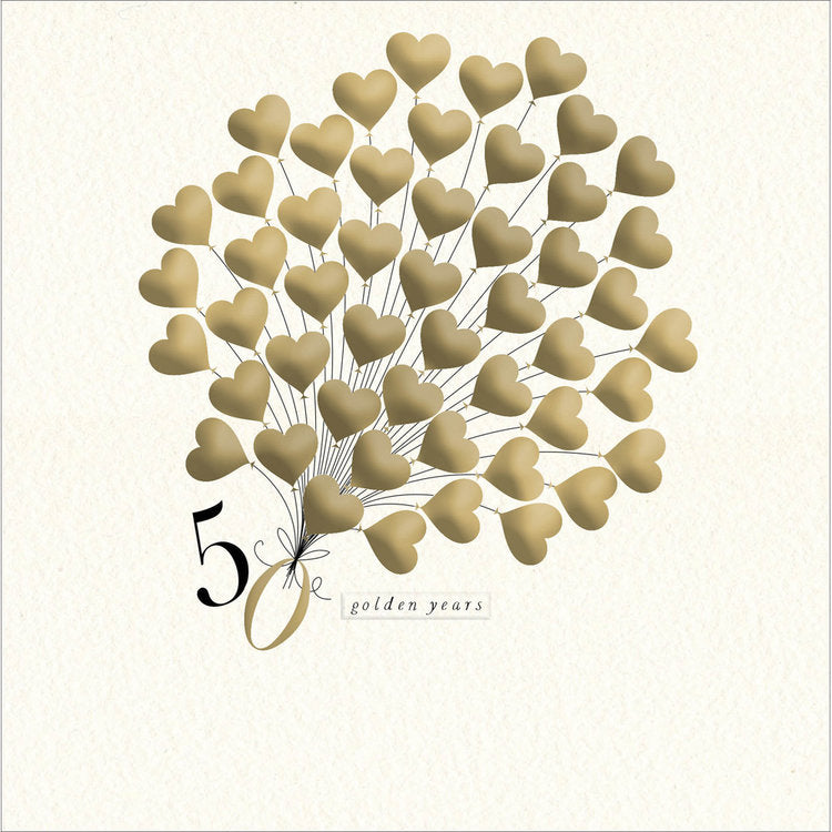 Woodmansterne - Golden Wedding Balloons