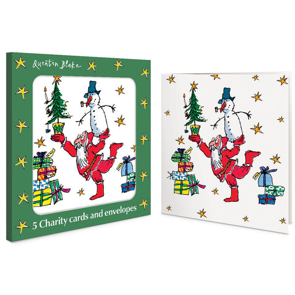 Woodmansterne - Santa And Snowmen x5