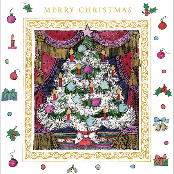 Woodmansterne - Vintage Christmas Tree X8