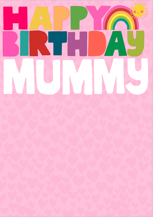 Paper Salad - Happy Birthday Mummy Rainbow