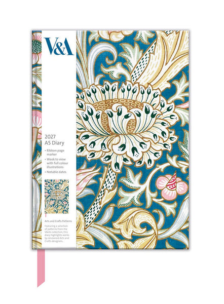 Museums And Galleries - A5 Blue Paisley WTV Diary 27