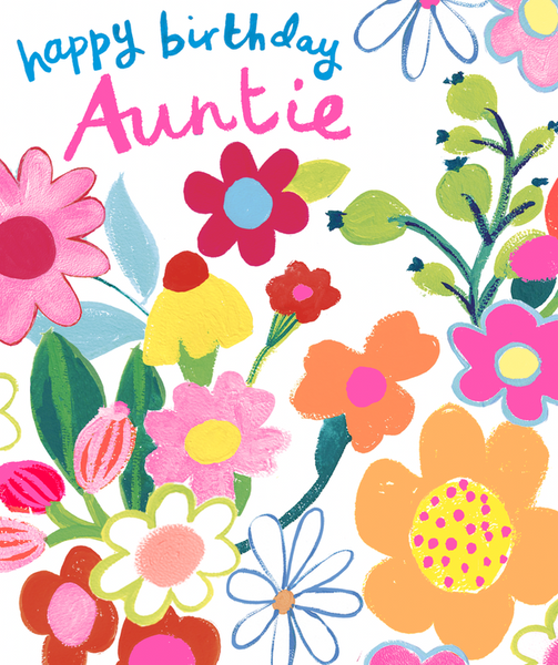 Paper Salad - Birthday Auntie Floral
