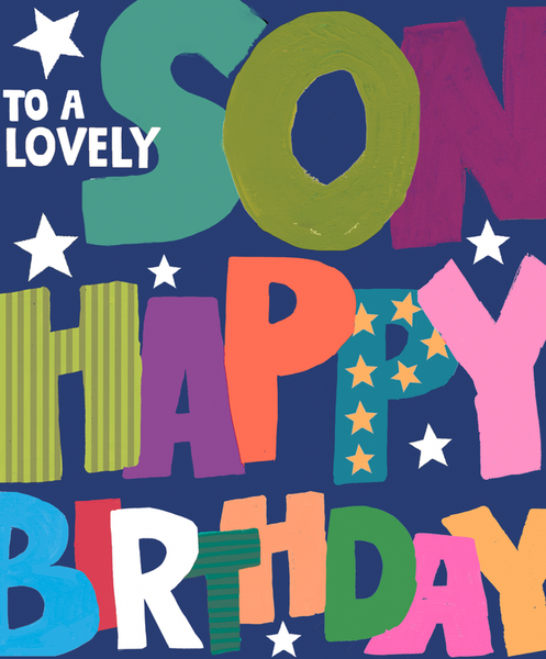 Paper Salad - Son Big Birthday Text