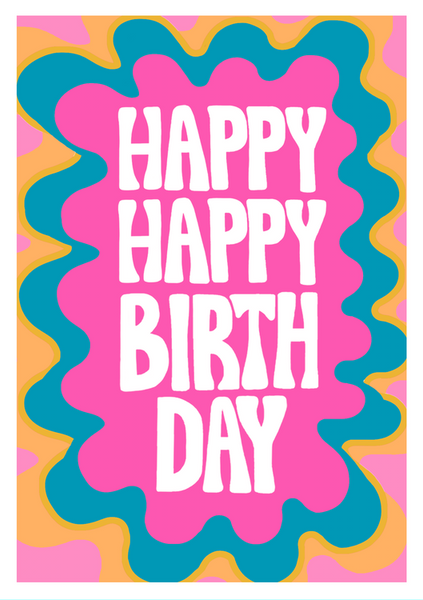 Paper Salad - Happy Birthday Wavy