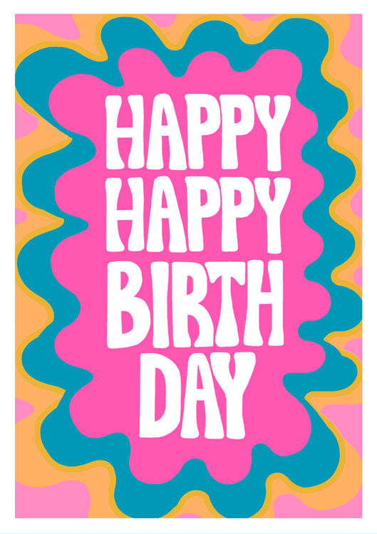 Paper Salad - Happy Birthday Wavy