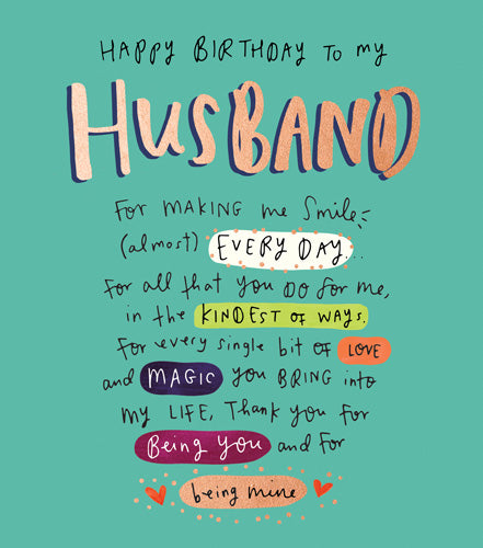 The Happy News - Husband making me smile