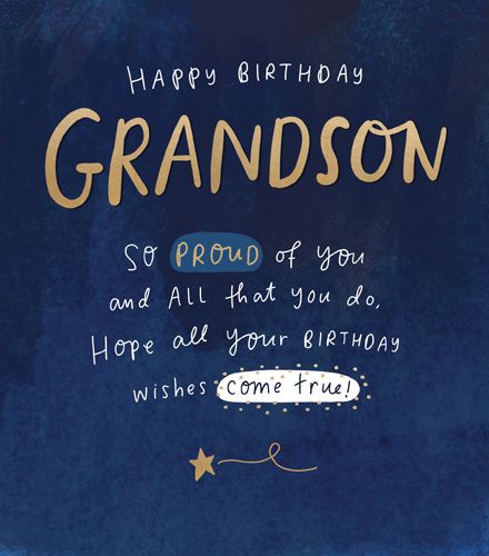 The Happy News - Happy Birthday Grandson So Proud