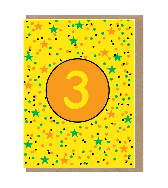 Mini Card - Neon Spotty Three