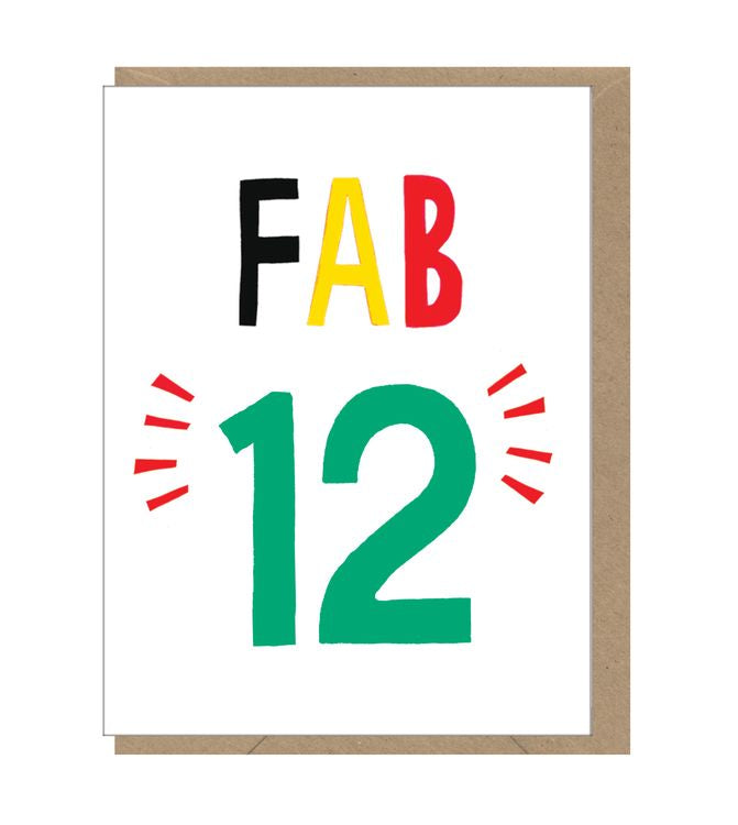 Mini Card -  Age 12