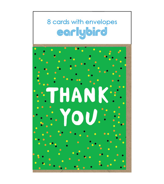 Mini Thank you Pack x 8 - Green