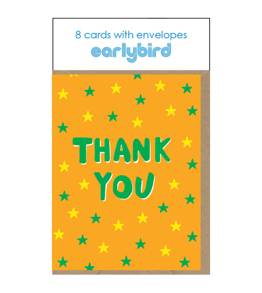 Mini Thank you Pack x 8 - Orange