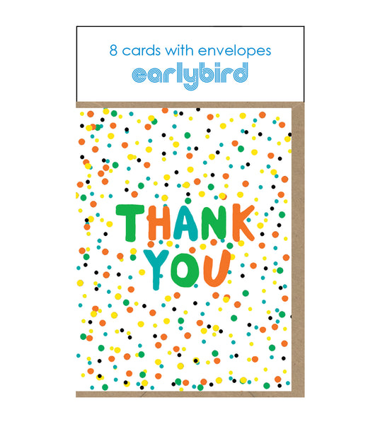 Mini Thank you Pack x 8 - Neon Dots