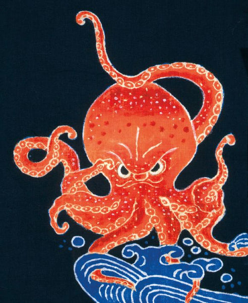 Museums and Galleries - Octopus Noren curtain design