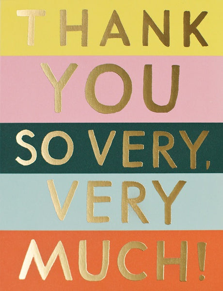 Rifle Paper -  Colour block thank you