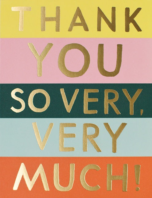 Rifle Paper -  Colour block thank you
