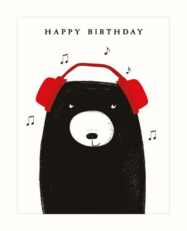 The Art File - Bear Wearing Headphones