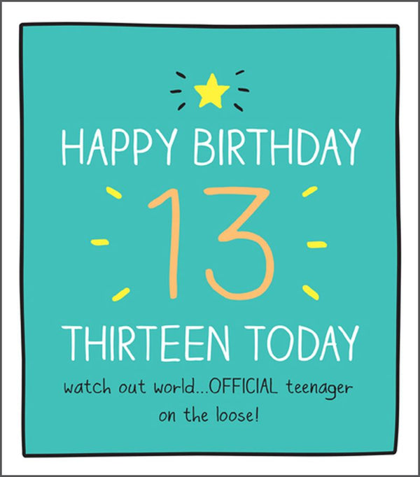 Happy Jackson - 13 Today - Offical Teenager